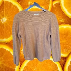 Croft & Barrow Tan Knit Sweater‎ Size Large